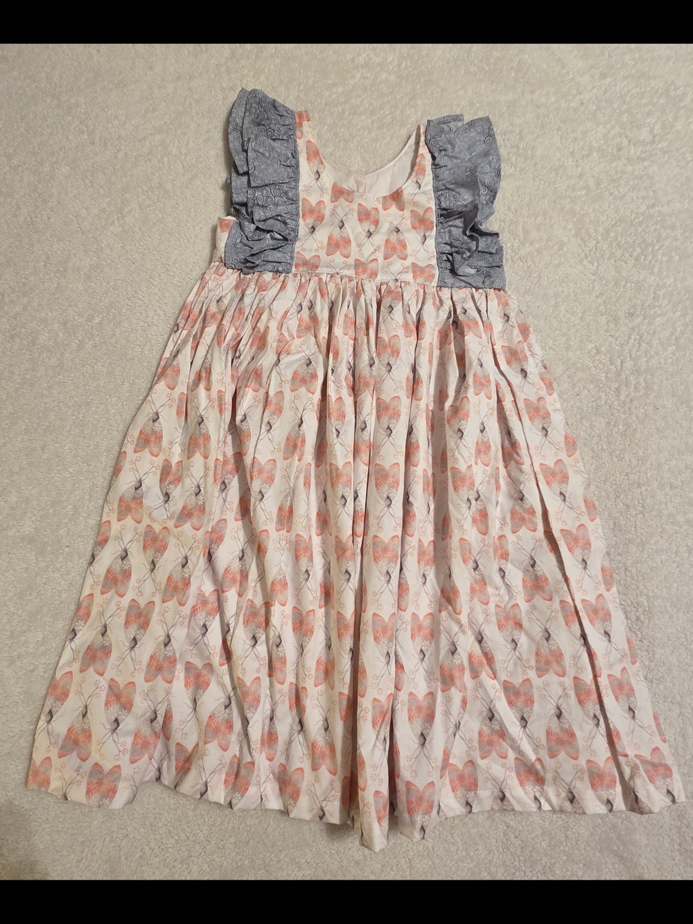 Handmade Girls Pink Dragonfly Dress (Size 5T)